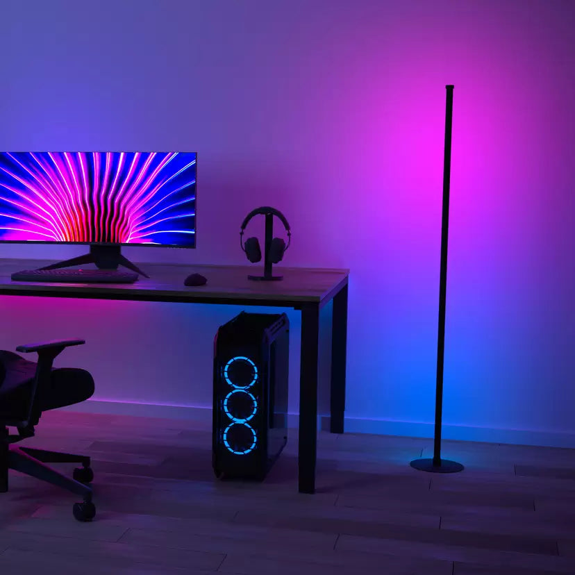 Smart RGB Corner Floor Lamp with Alexa Control