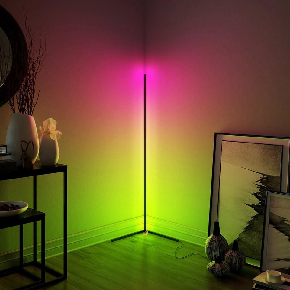 Smart RGB Corner Floor Lamp with Alexa Control