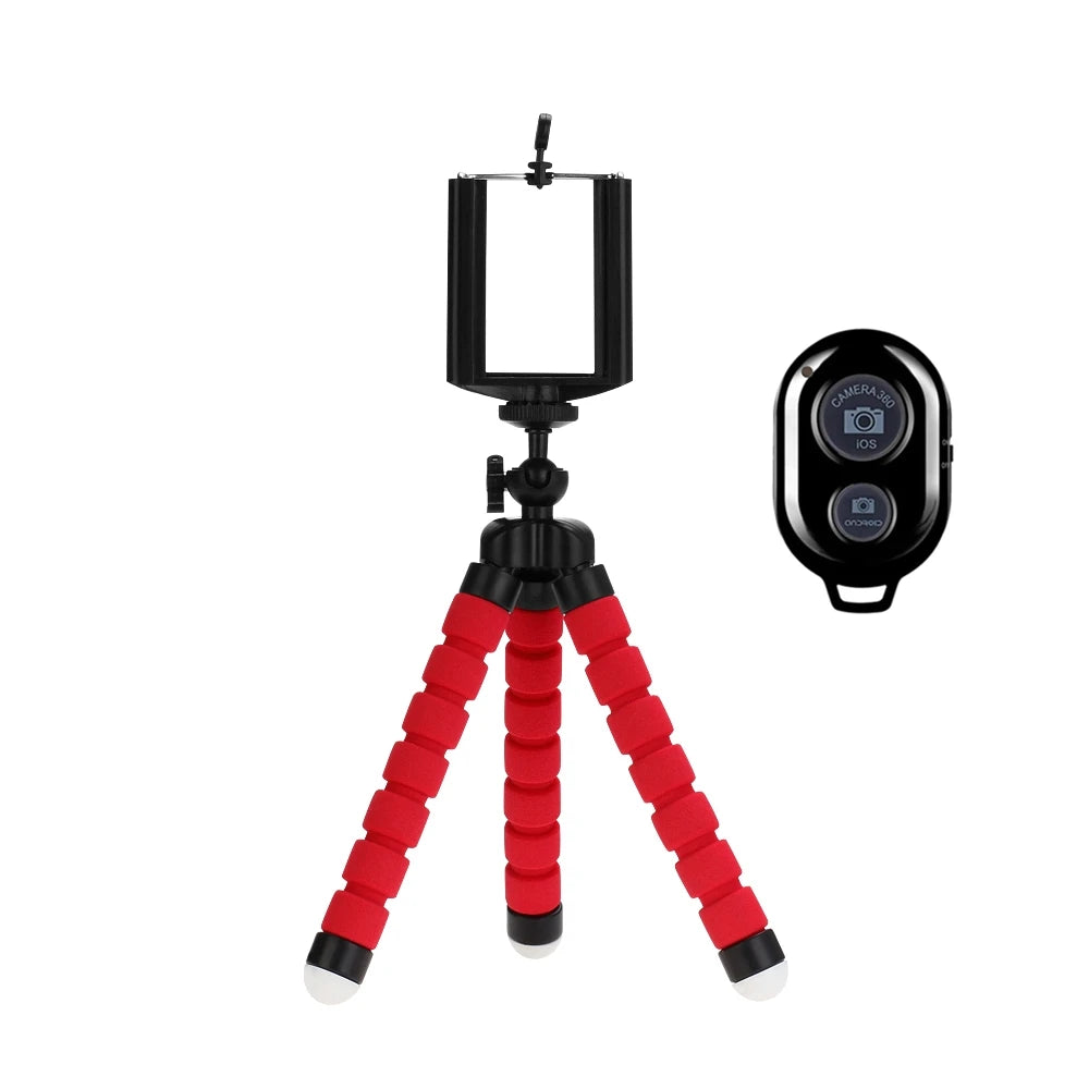 Flexible Mobile Tripod Stand - Adjustable Phone Holder & Monopod for Cameras