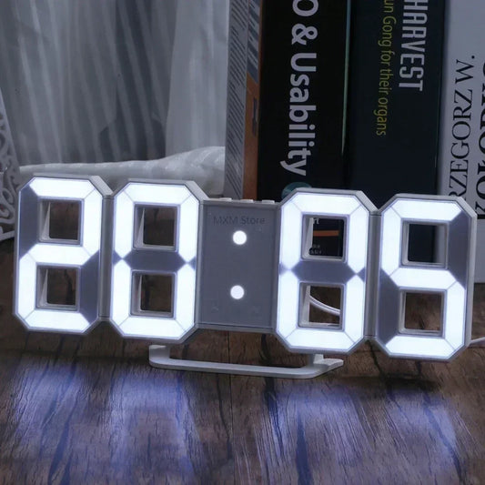 LED Digital Clock with Temperature & Date Display