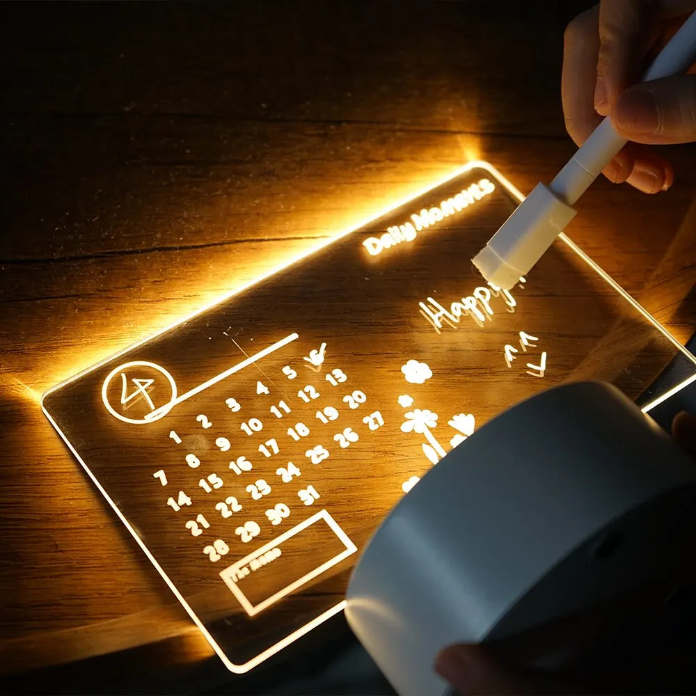 Creative LED Message Board Night Light