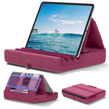 Foldable Tablet Pillow Stand – Adjustable Lap & Desk Holder