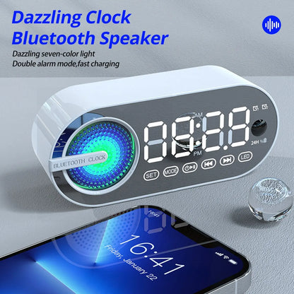 Smart Bluetooth Speaker Clock with RGB Lighting & Digital Display