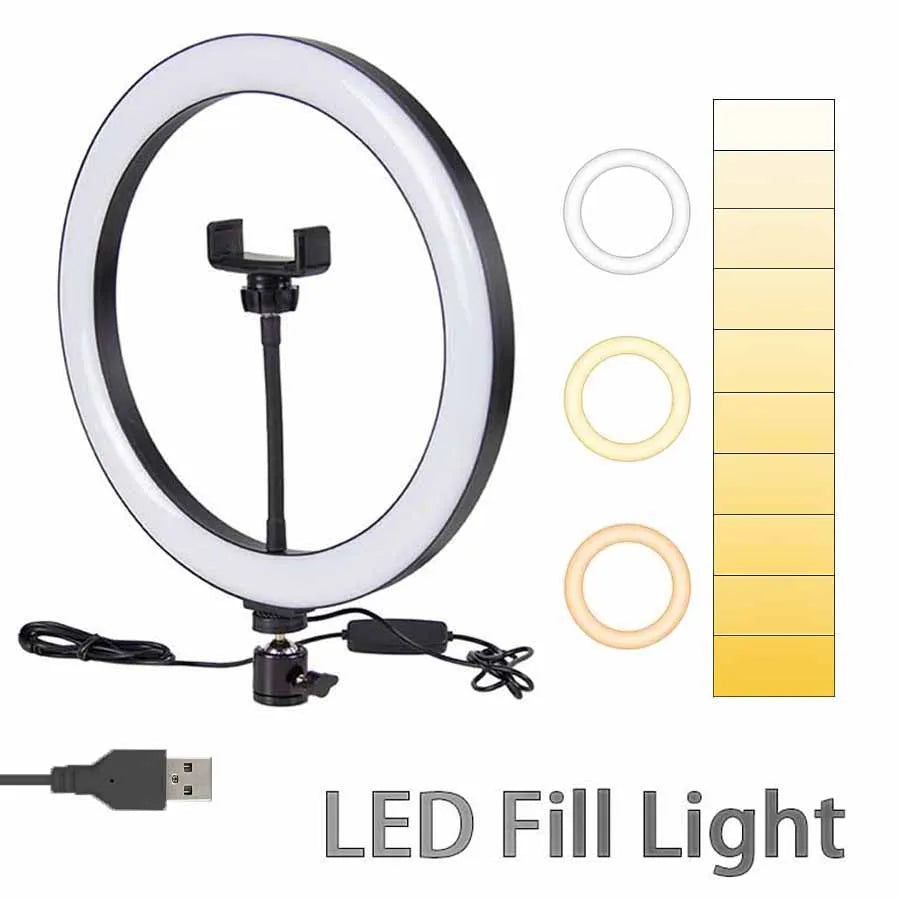 Adjustable LED Selfie Ring Light