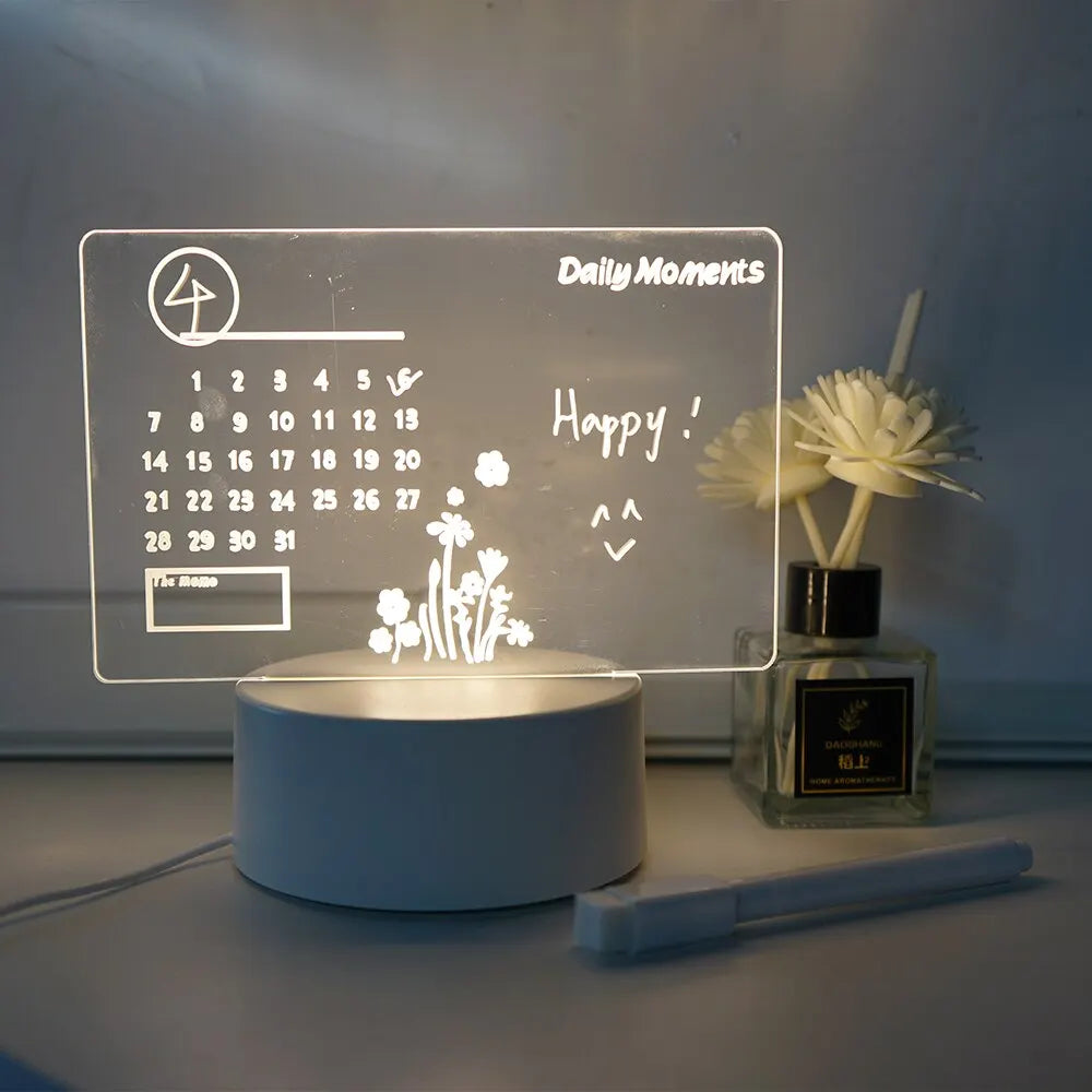 Creative LED Message Board Night Light