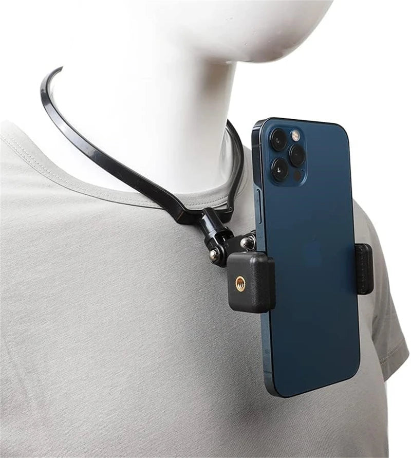 Universal Neck Mount Phone Holder for iPhone, Samsung, and GoPro