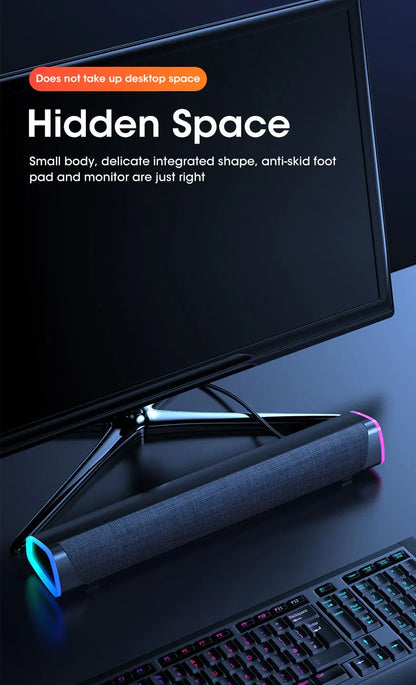 Portable 4D Sound Bar – Bluetooth, Stereo & Waterproof