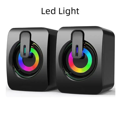 LED Computer Speakers – Wired, HiFi Sound