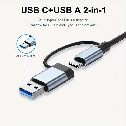 Aluminum USB C Hub 7 in 1 Extender