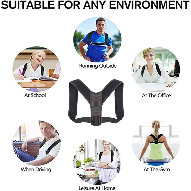 Back & Shoulder Posture Corrector – Unisex, Adjustable