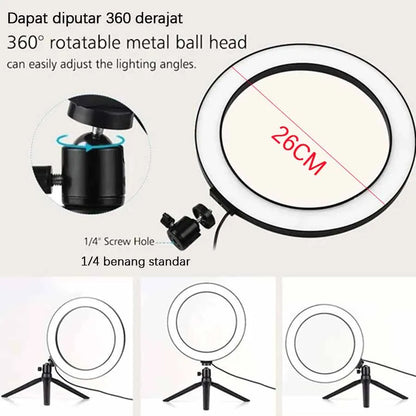 Adjustable LED Selfie Ring Light