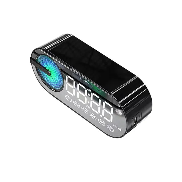 Smart Bluetooth Speaker Clock with RGB Lighting & Digital Display