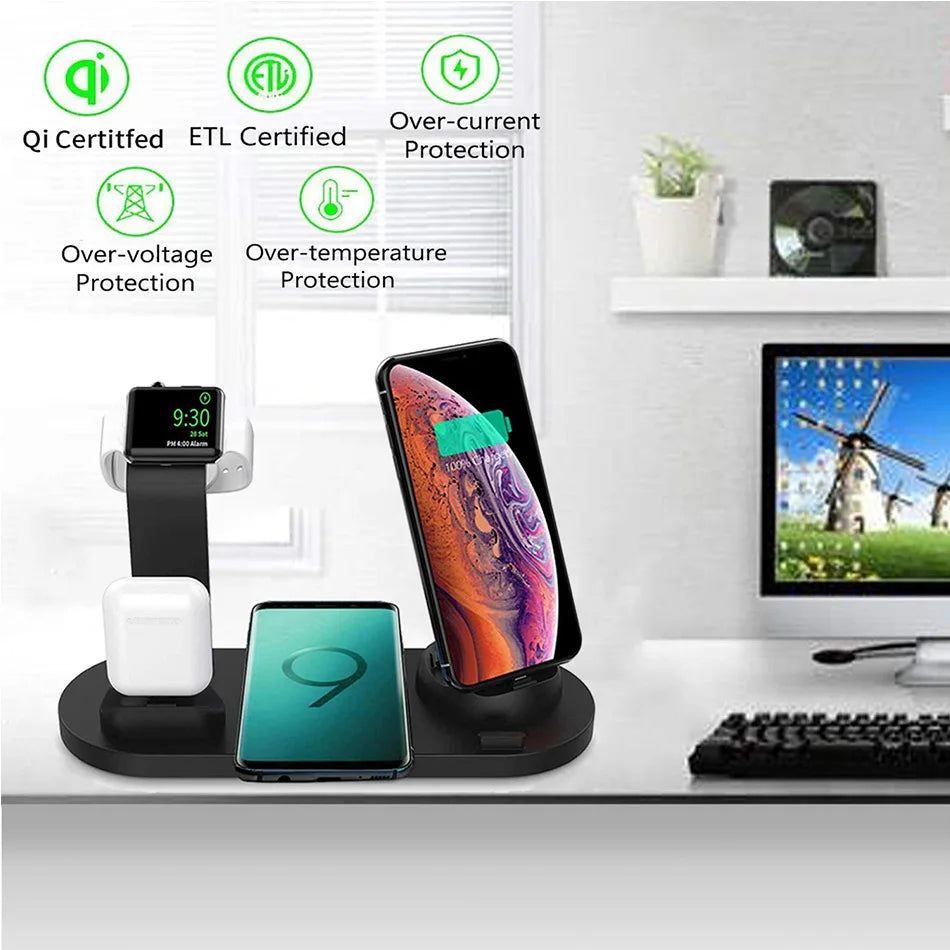 7-in-1 Wireless Charging Dock for iPhone & AirPods