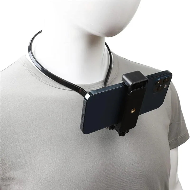 Universal Neck Mount Phone Holder for iPhone, Samsung, and GoPro