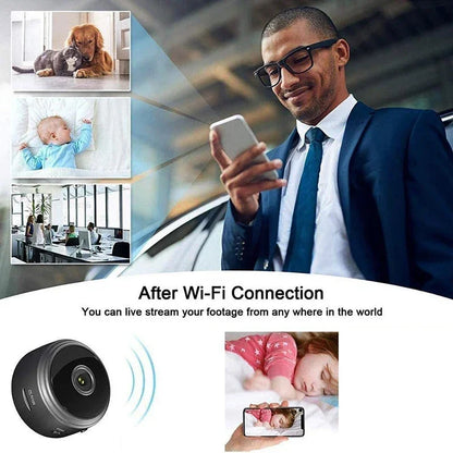 Mini WiFi Security Camera - Wireless Video Recorder for Home Monitoring