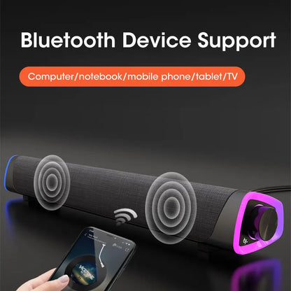 Portable 4D Sound Bar – Bluetooth, Stereo & Waterproof