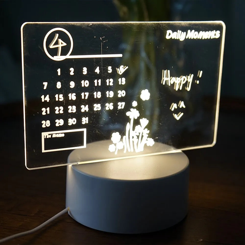 Creative LED Message Board Night Light