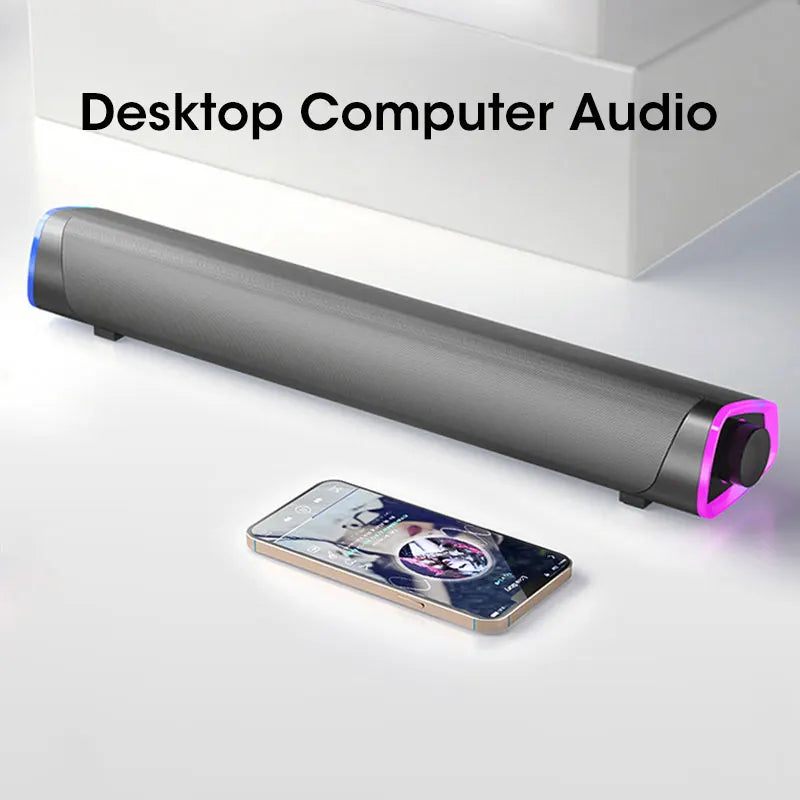 Portable 4D Sound Bar – Bluetooth, Stereo & Waterproof