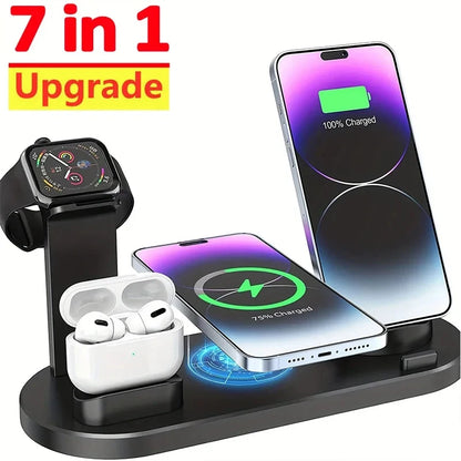 7-in-1 Wireless Charging Dock for iPhone & AirPods